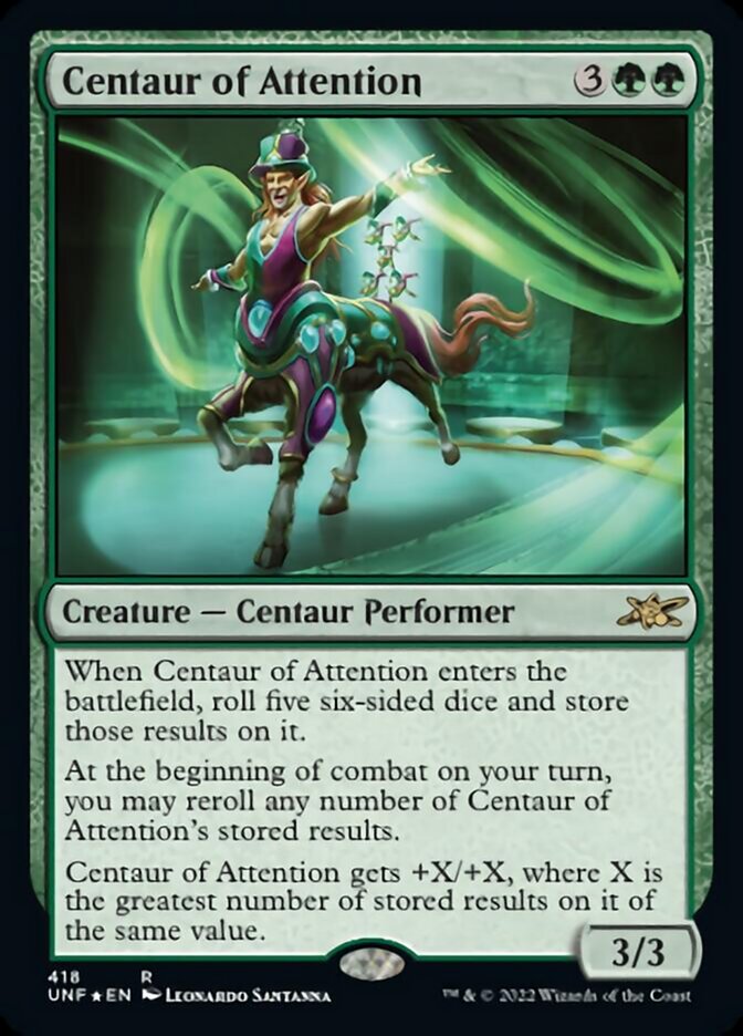 Centaur of Attention (Galaxy Foil) [Unfinity] | Exor Games Dartmouth