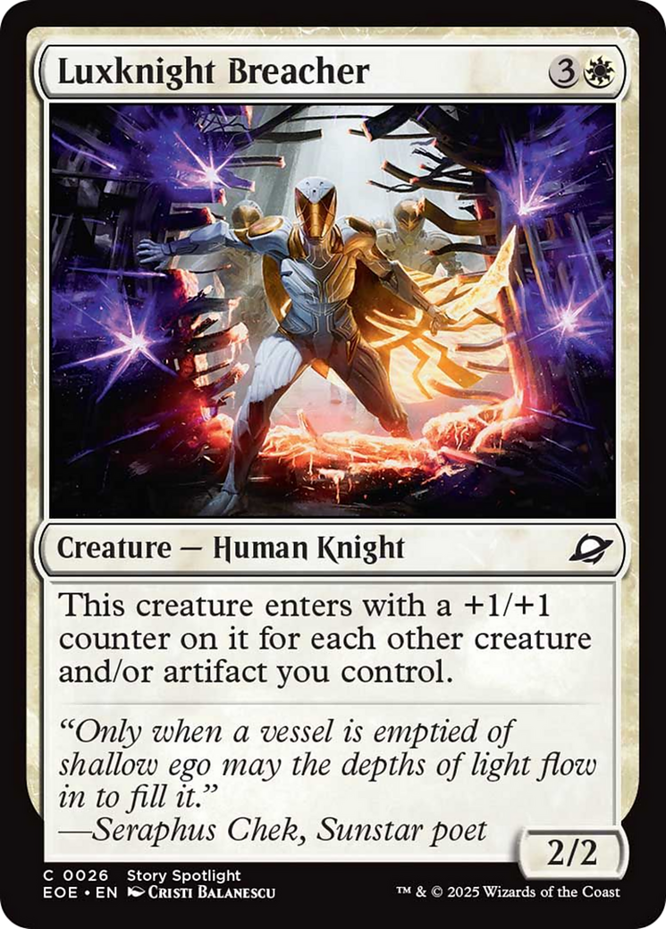 Luxknight Breacher [Edge of Eternities] | Exor Games Dartmouth