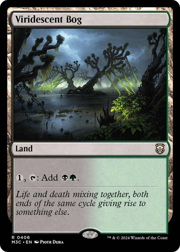 Viridescent Bog (Ripple Foil) [Modern Horizons 3 Commander] | Exor Games Dartmouth