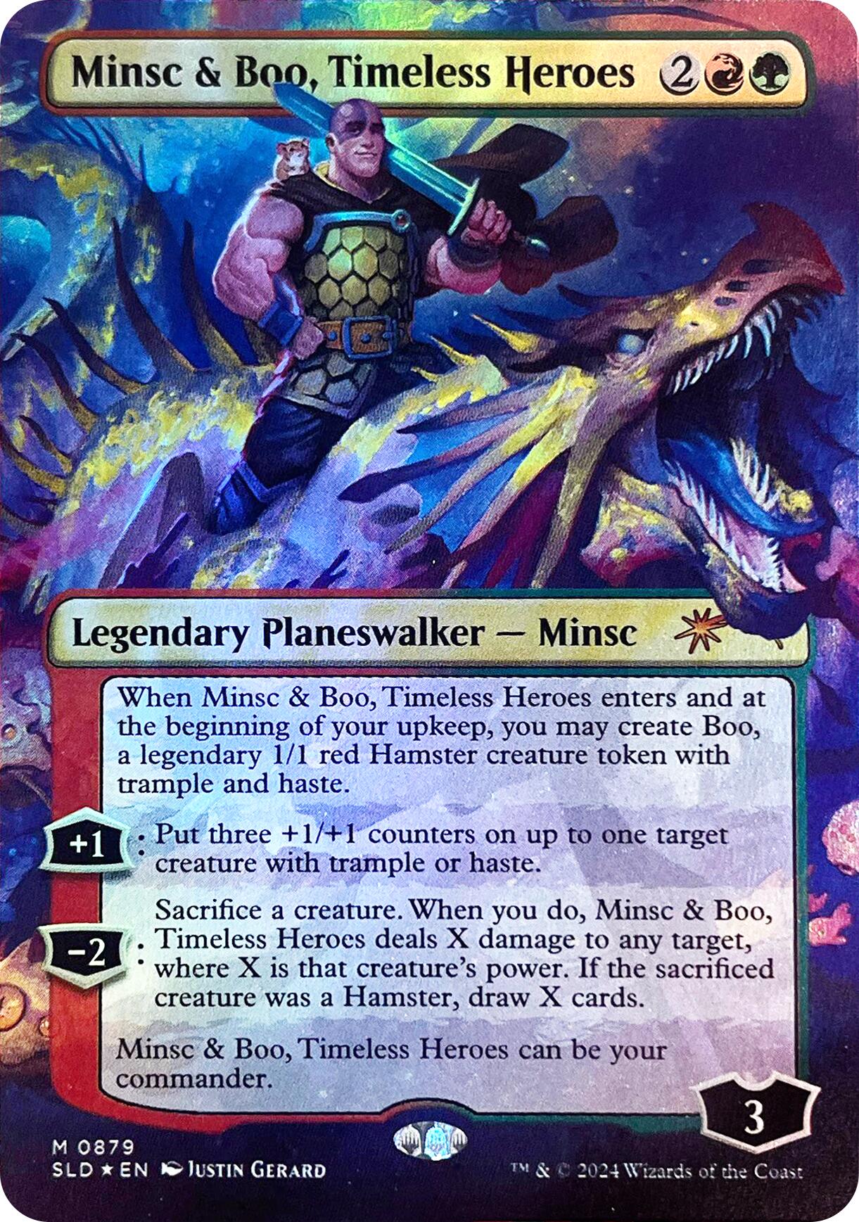 Minsc & Boo, Timeless Heroes (Rainbow Foil) [Secret Lair Drop Series] | Exor Games Dartmouth