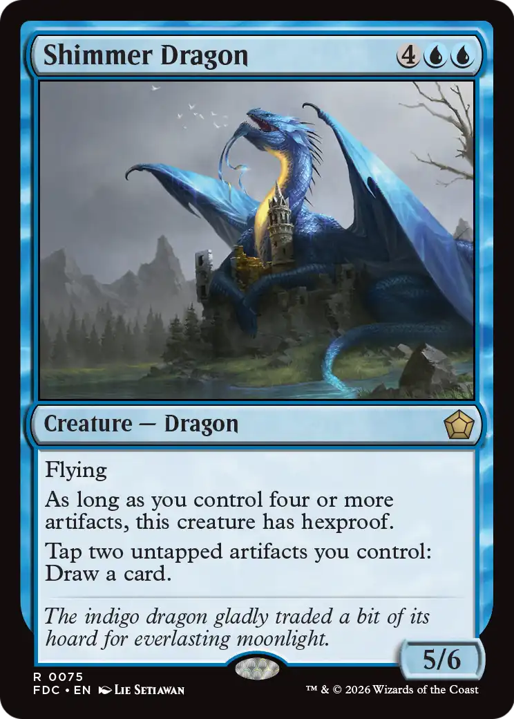 Shimmer Dragon [Foundations Commander] | Exor Games Dartmouth