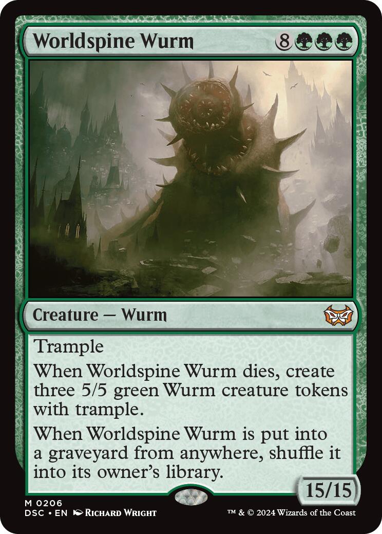 Worldspine Wurm [Duskmourn: House of Horror Commander] | Exor Games Dartmouth