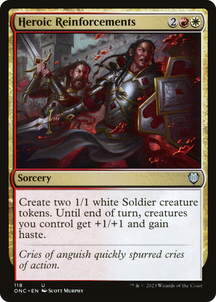 Heroic Reinforcements [Phyrexia: All Will Be One Commander] | Exor Games Dartmouth