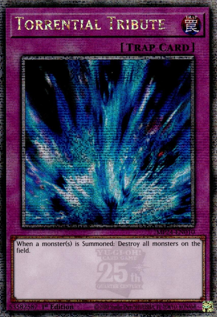 Torrential Tribute [MP24-EN010] Quarter Century Secret Rare | Exor Games Dartmouth