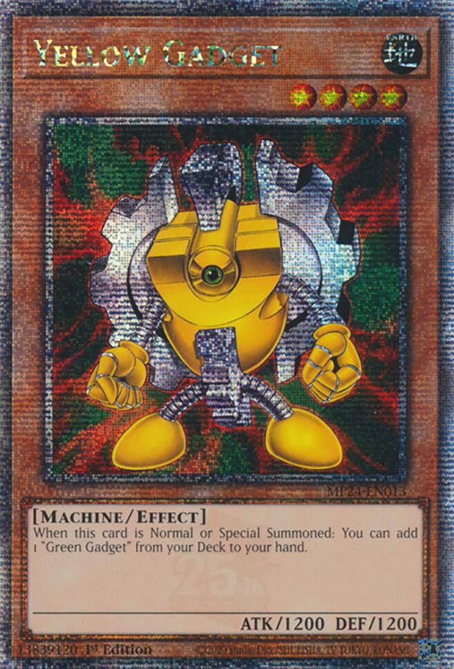 Yellow Gadget [MP24-EN013] Quarter Century Secret Rare | Exor Games Dartmouth