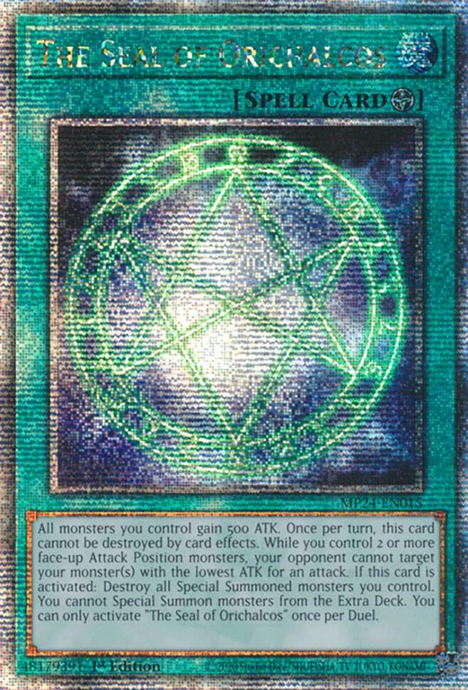 The Seal of Orichalcos [MP24-EN015] Quarter Century Secret Rare | Exor Games Dartmouth