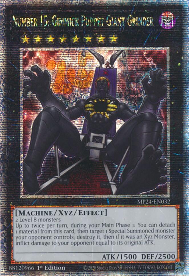 Number 15: Gimmick Puppet Giant Grinder [MP24-EN032] Quarter Century Secret Rare | Exor Games Dartmouth