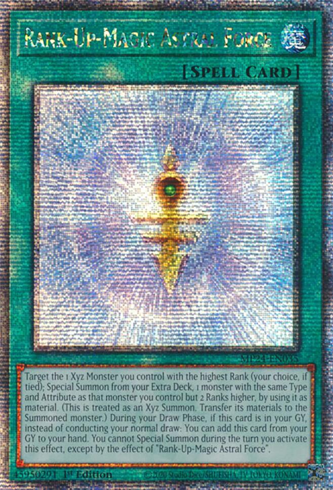 Rank-Up-Magic Astral Force [MP24-EN035] Quarter Century Secret Rare | Exor Games Dartmouth