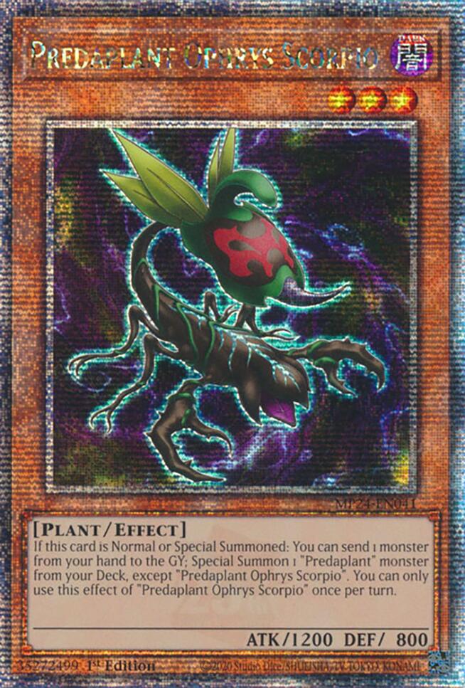 Predaplant Ophrys Scorpio [MP24-EN041] Quarter Century Secret Rare | Exor Games Dartmouth