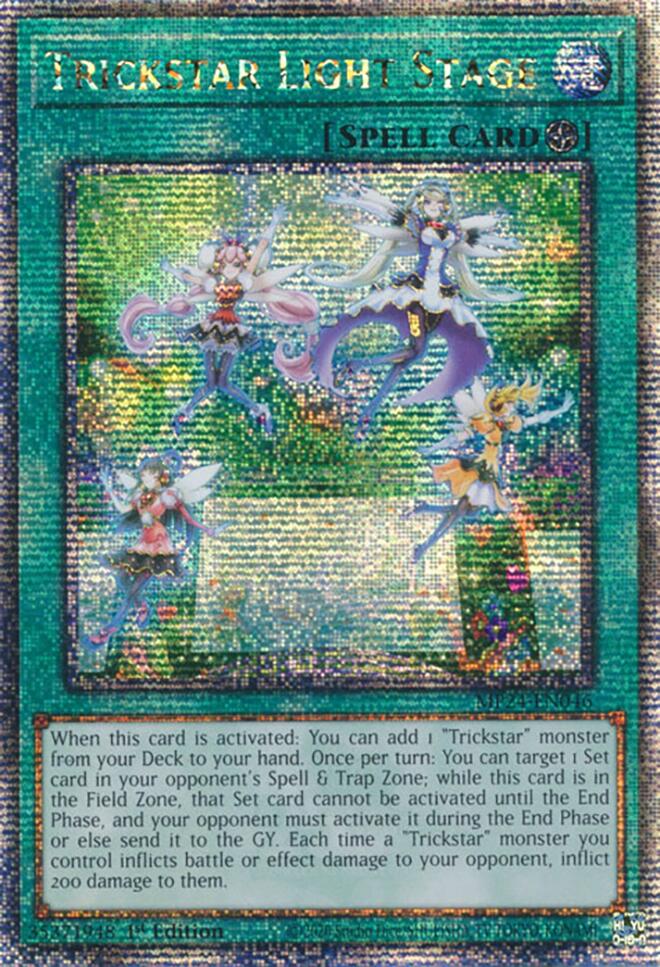 Trickstar Light Stage [MP24-EN046] Quarter Century Secret Rare | Exor Games Dartmouth