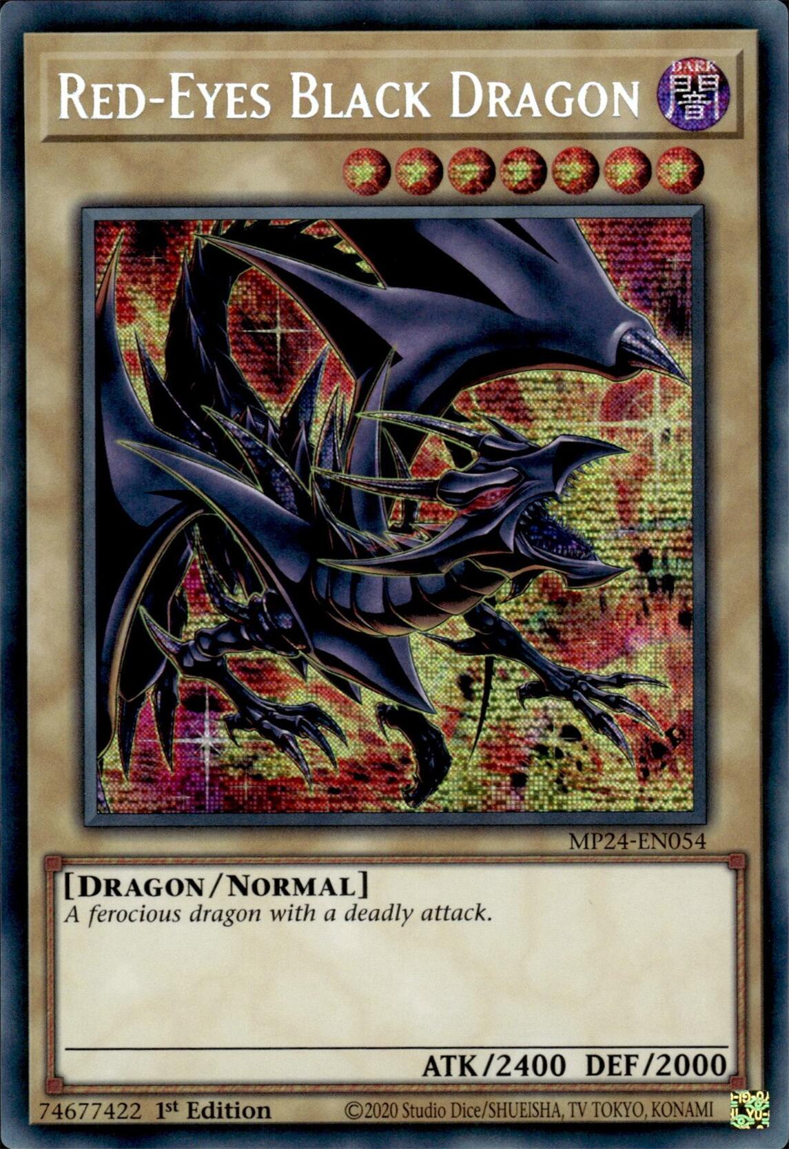 Red-Eyes Black Dragon (Alternate Art) [MP24-EN054] Prismatic Secret Rare | Exor Games Dartmouth