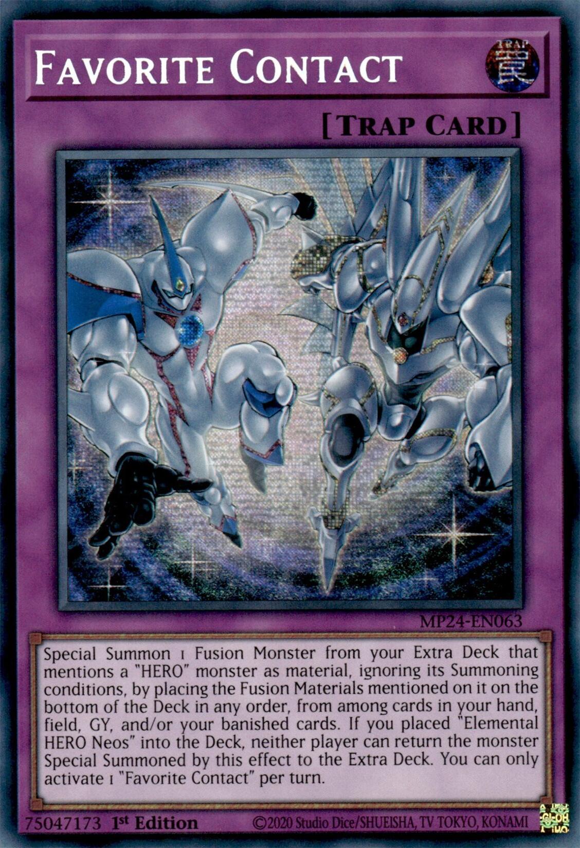 Favorite Contact [MP24-EN063] Prismatic Secret Rare | Exor Games Dartmouth