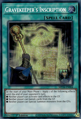 Gravekeeper's Inscription [MP24-EN064] Prismatic Secret Rare | Exor Games Dartmouth