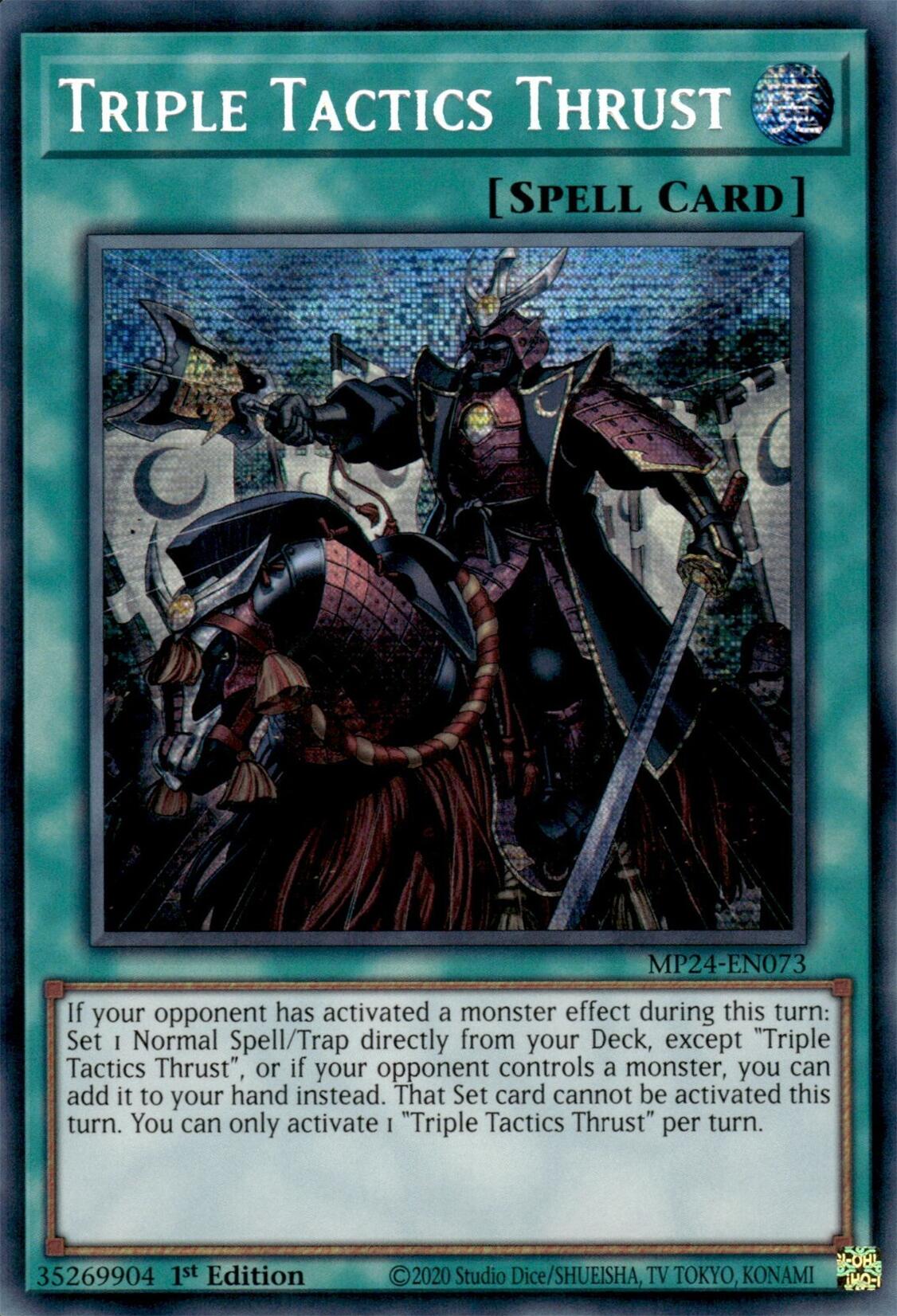Triple Tactics Thrust [MP24-EN073] Prismatic Secret Rare | Exor Games Dartmouth