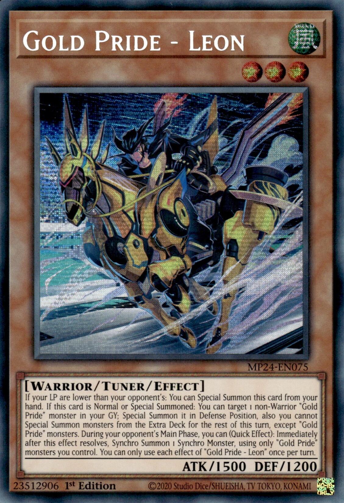 Gold Pride - Leon [MP24-EN075] Prismatic Secret Rare | Exor Games Dartmouth