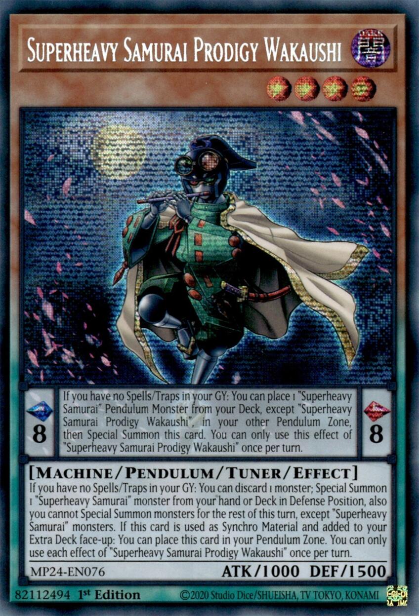 Superheavy Samurai Prodigy Wakaushi [MP24-EN075] Prismatic Secret Rare | Exor Games Dartmouth