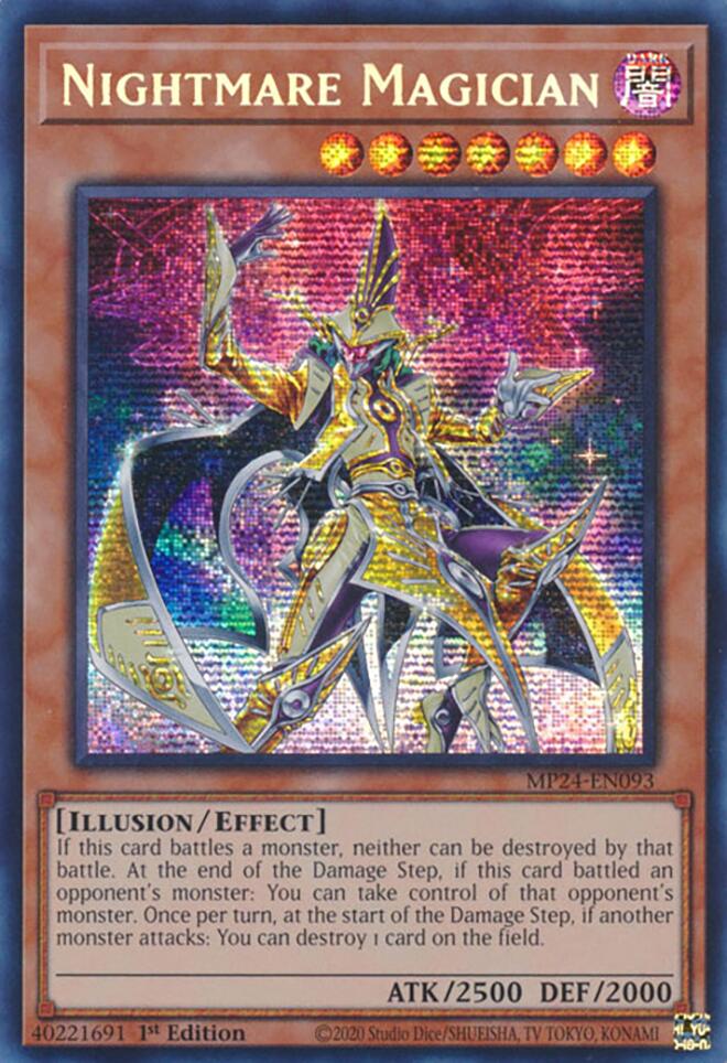 Nightmare Magician [MP24-EN093] Prismatic Secret Rare | Exor Games Dartmouth