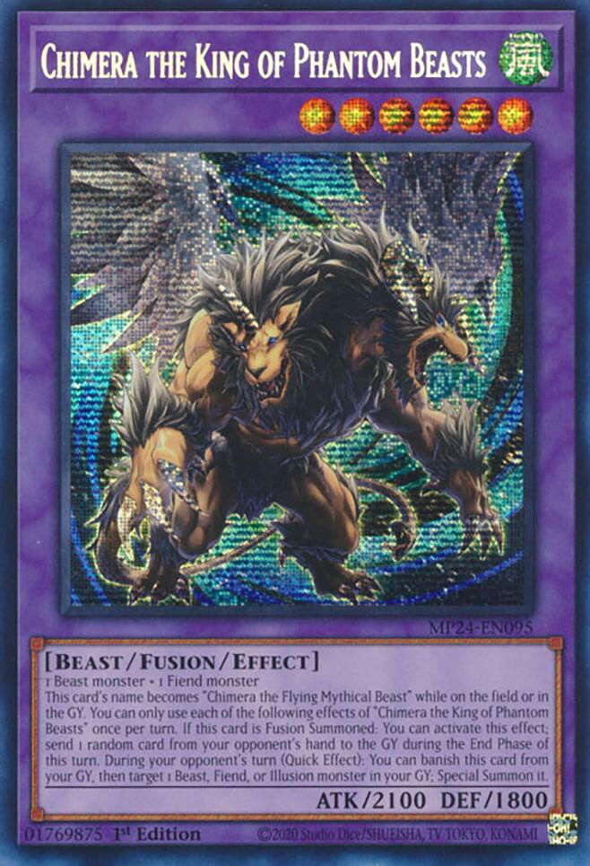 Chimera the King of Phantom Beasts [MP24-EN095] Prismatic Secret Rare | Exor Games Dartmouth