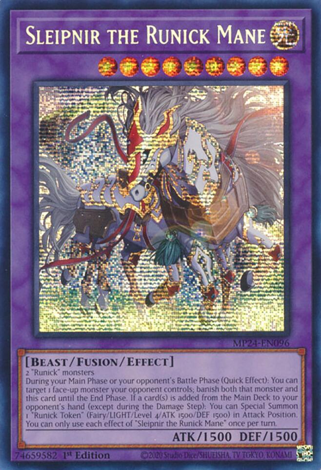 Sleipnir the Runick Mane [MP24-EN096] Prismatic Secret Rare | Exor Games Dartmouth