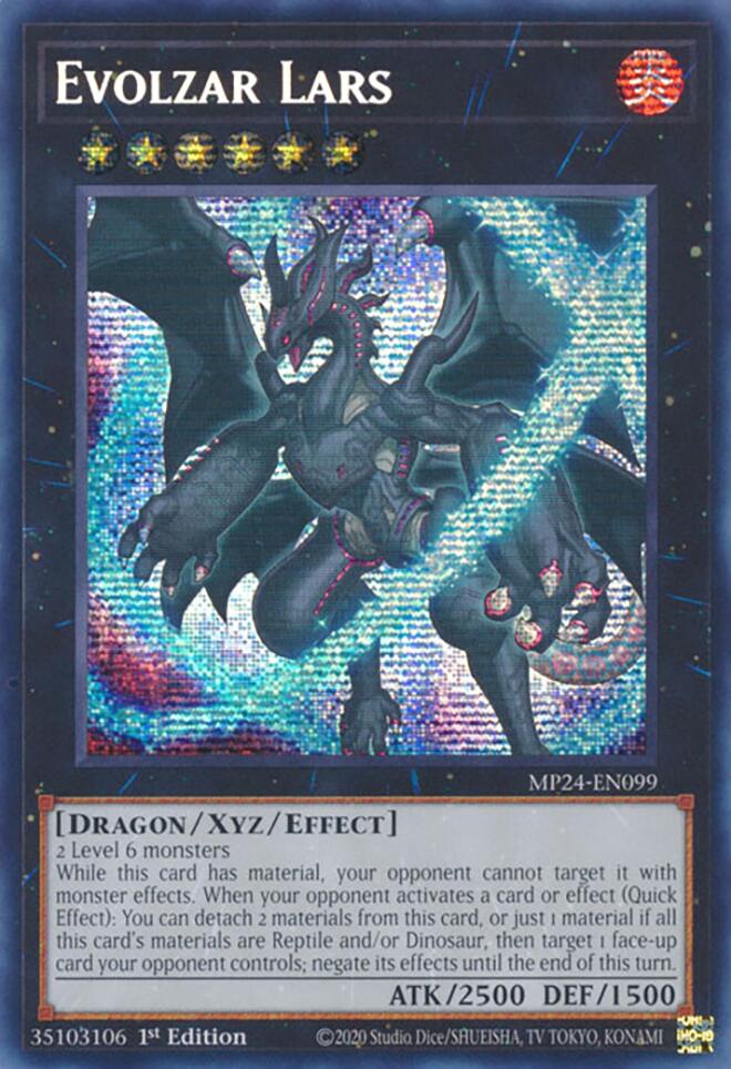 Evolzar Lars [MP24-EN099] Prismatic Secret Rare | Exor Games Dartmouth