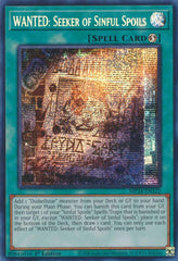 WANTED: Seeker of Sinful Spoils [MP24-EN122] Prismatic Secret Rare | Exor Games Dartmouth