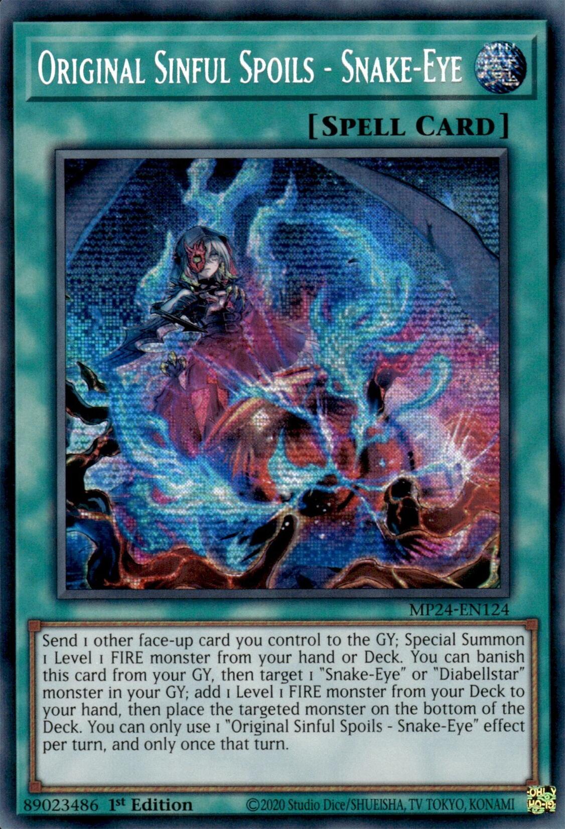 Original Sinful Spoils - Snake-Eye [MP24-EN124] Prismatic Secret Rare | Exor Games Dartmouth