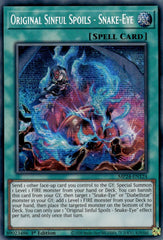 Original Sinful Spoils - Snake-Eye [MP24-EN124] Prismatic Secret Rare | Exor Games Dartmouth