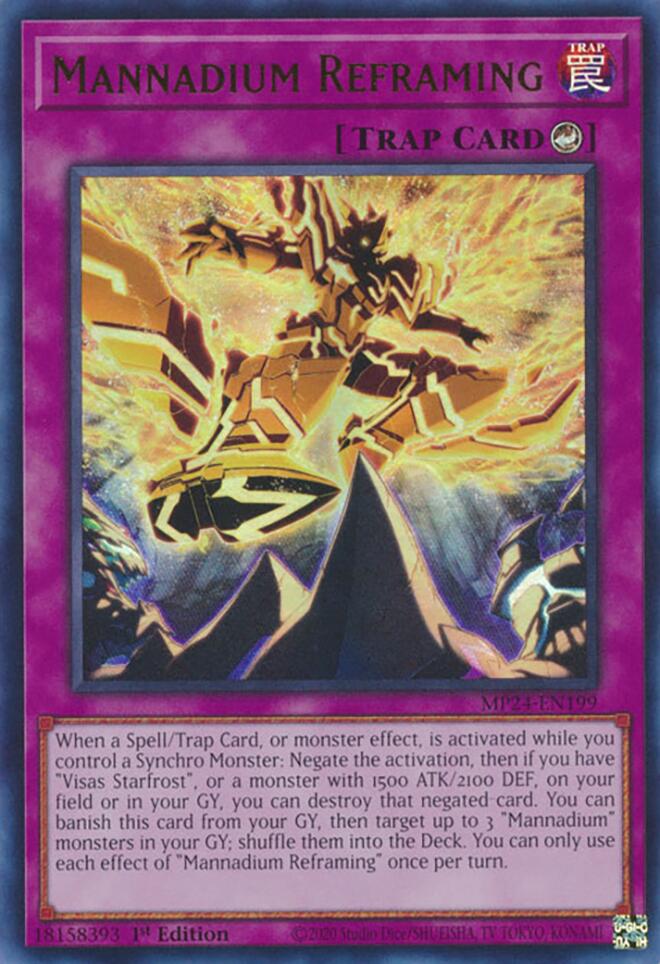Mannadium Reframing [MP24-EN199] Ultra Rare | Exor Games Dartmouth