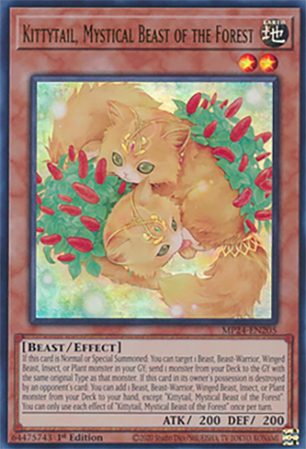 Kittytail, Mystical Beast of the Forest [MP24-EN205] Ultra Rare | Exor Games Dartmouth