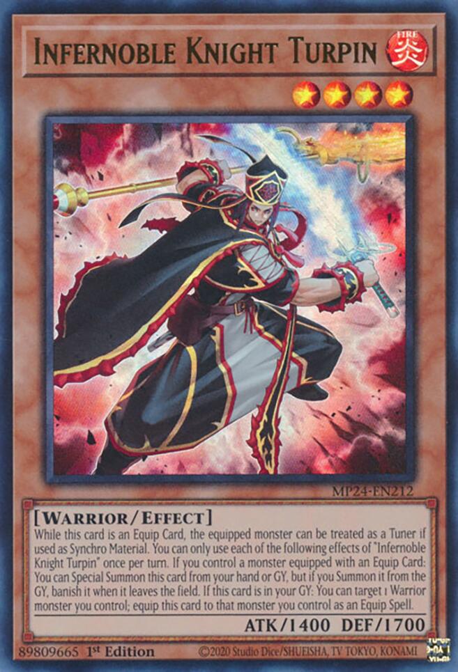 Infernoble Knight Turpin [MP24-EN212] Ultra Rare | Exor Games Dartmouth