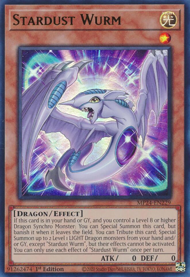 Stardust Wurm [MP24-EN229] Ultra Rare | Exor Games Dartmouth