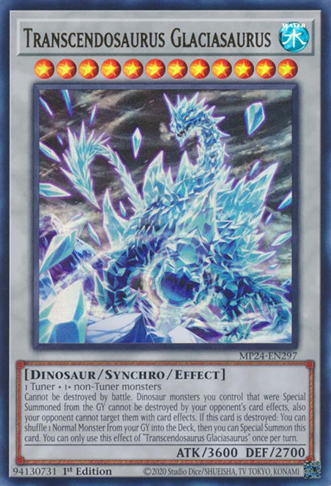 Transcendosaurus Glaciasaurus [MP24-EN297] Ultra Rare | Exor Games Dartmouth