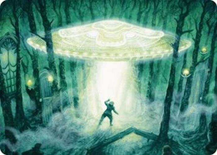 Unidentified Hovership Art Card [Duskmourn: House of Horror Art Series] | Exor Games Dartmouth