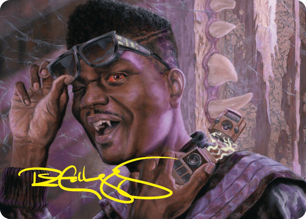 Dashing Bloodsucker Art Card (Gold-Stamped Signature) [Duskmourn: House of Horror Art Series] | Exor Games Dartmouth