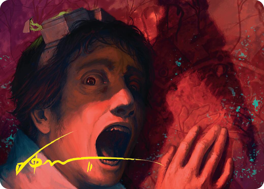 Murder Art Card (Gold-Stamped Signature) [Duskmourn: House of Horror Art Series] | Exor Games Dartmouth