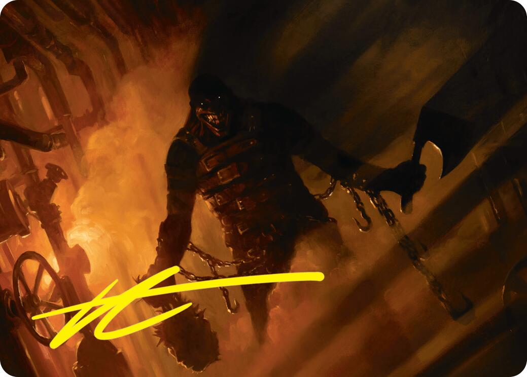 Boilerbilges Ripper Art Card (Gold-Stamped Signature) [Duskmourn: House of Horror Art Series] | Exor Games Dartmouth