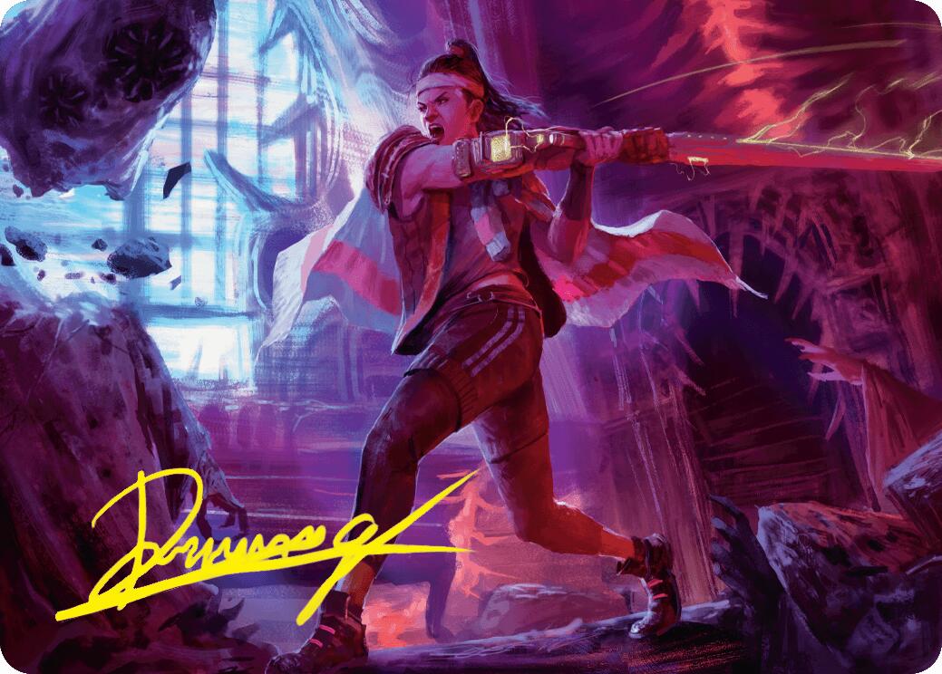 Diversion Specialist Art Card (Gold-Stamped Signature) [Duskmourn: House of Horror Art Series] | Exor Games Dartmouth