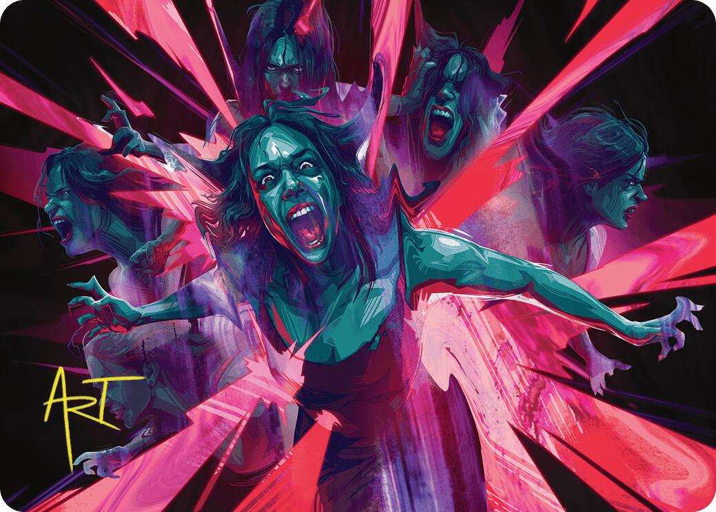 Waltz of Rage Art Card (Gold-Stamped Signature) [Duskmourn: House of Horror Art Series] | Exor Games Dartmouth