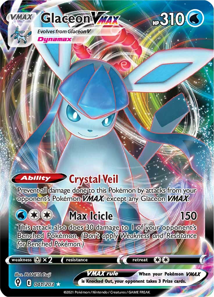 Glaceon VMAX (041/203) [Sword & Shield: Evolving Skies] | Exor Games Dartmouth