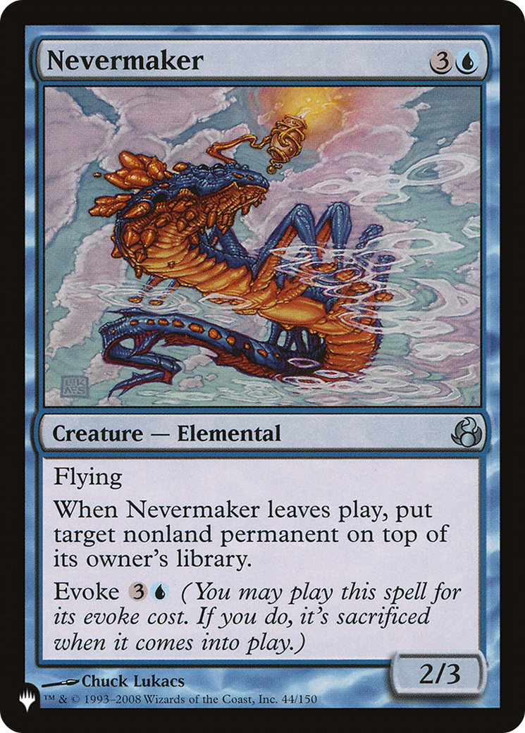 Nevermaker [The List] | Exor Games Dartmouth