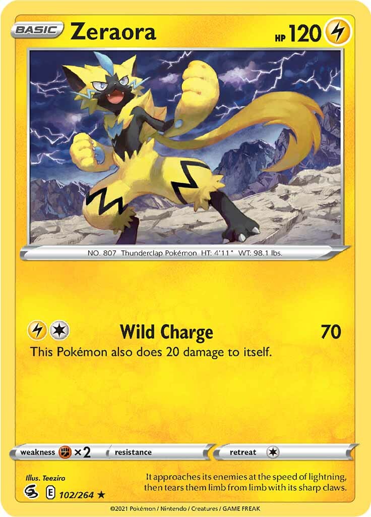 Zeraora (102/264) [Sword & Shield: Fusion Strike] | Exor Games Dartmouth