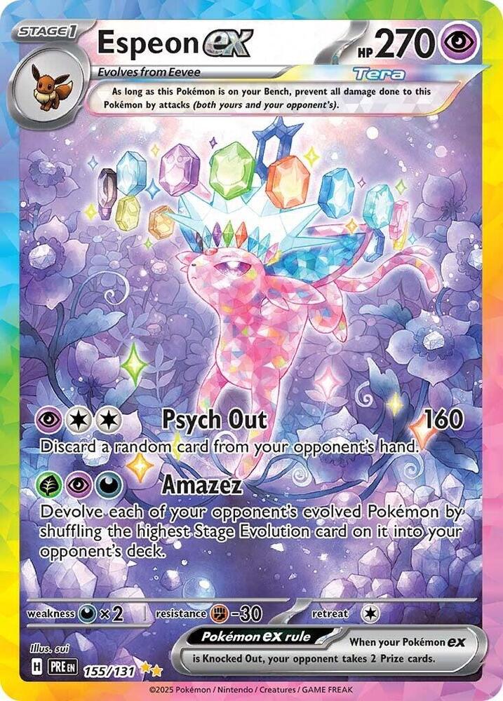 Espeon ex (155/131) [Scarlet & Violet: Prismatic Evolutions] | Exor Games Dartmouth