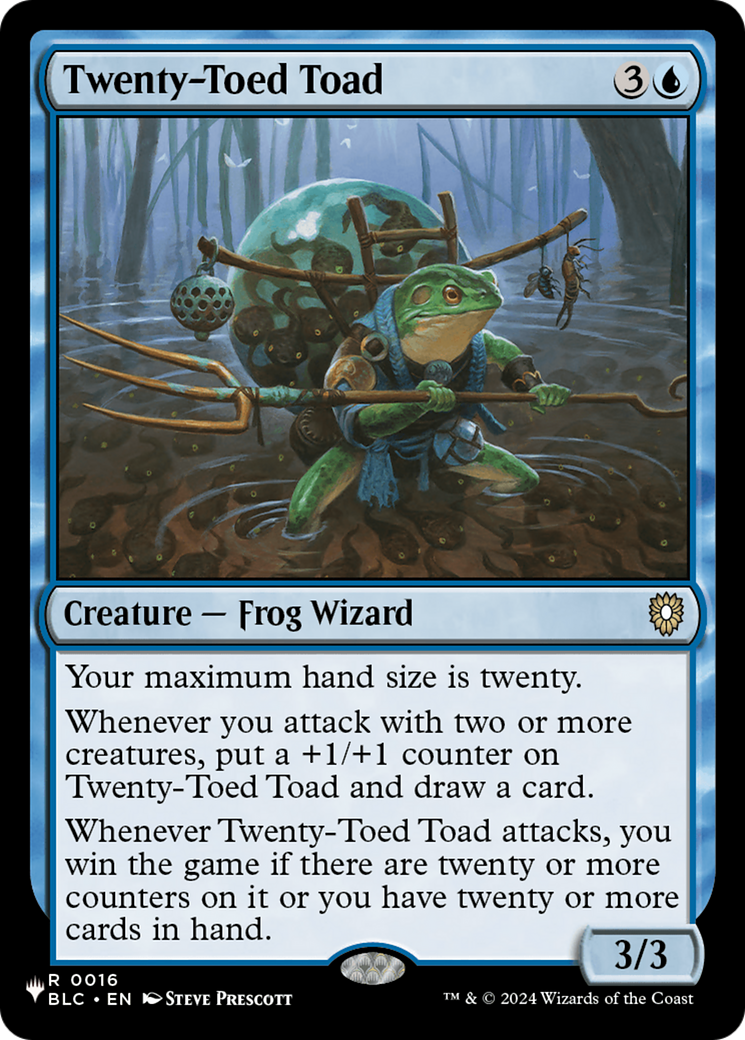 Twenty-Toed Toad [The List] | Exor Games Dartmouth