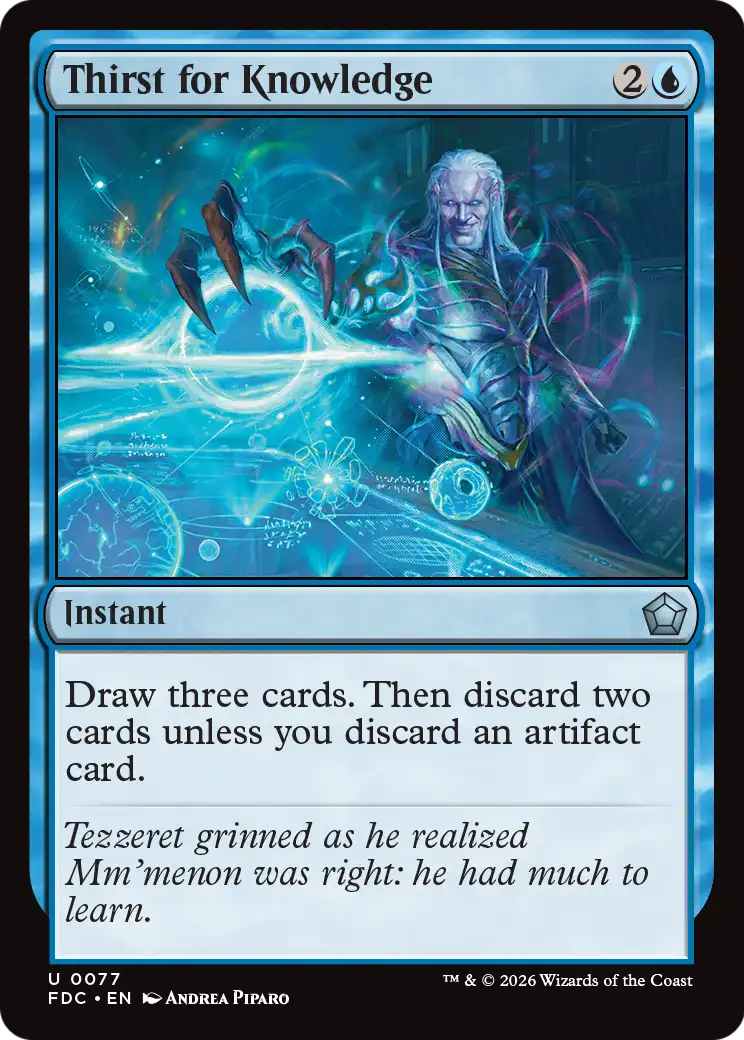 Thirst for Knowledge [Foundations Commander] | Exor Games Dartmouth