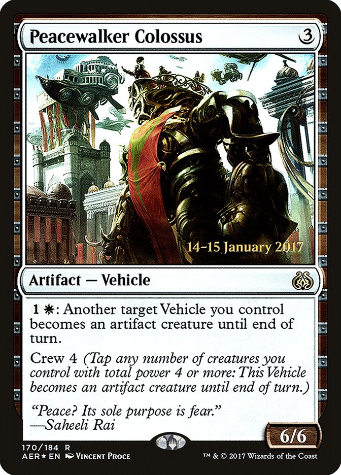 Peacewalker Colossus [Aether Revolt Prerelease Promos] | Exor Games Dartmouth