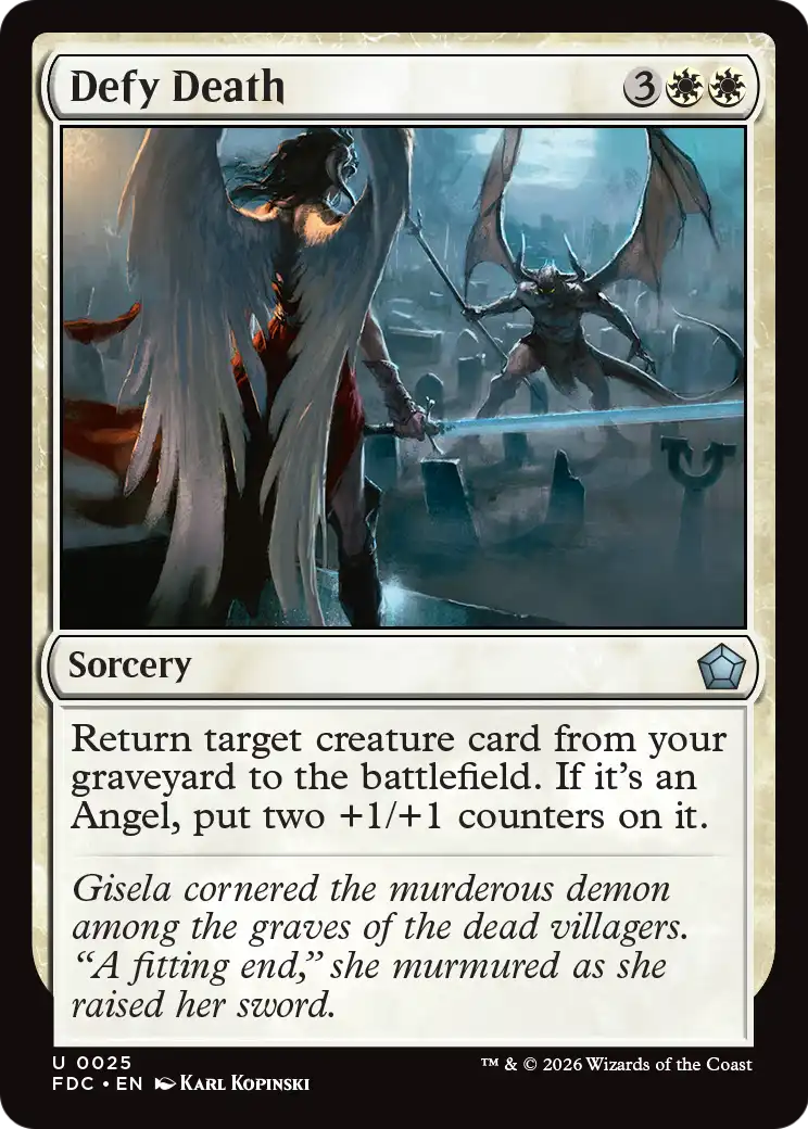 Defy Death [Foundations Commander] | Exor Games Dartmouth