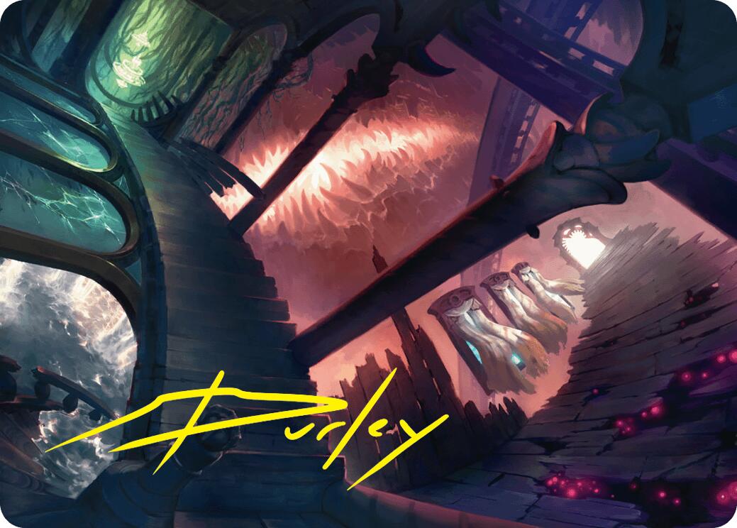 Terramorphic Expanse Art Card (Gold-Stamped Signature) [Duskmourn: House of Horror Art Series] | Exor Games Dartmouth