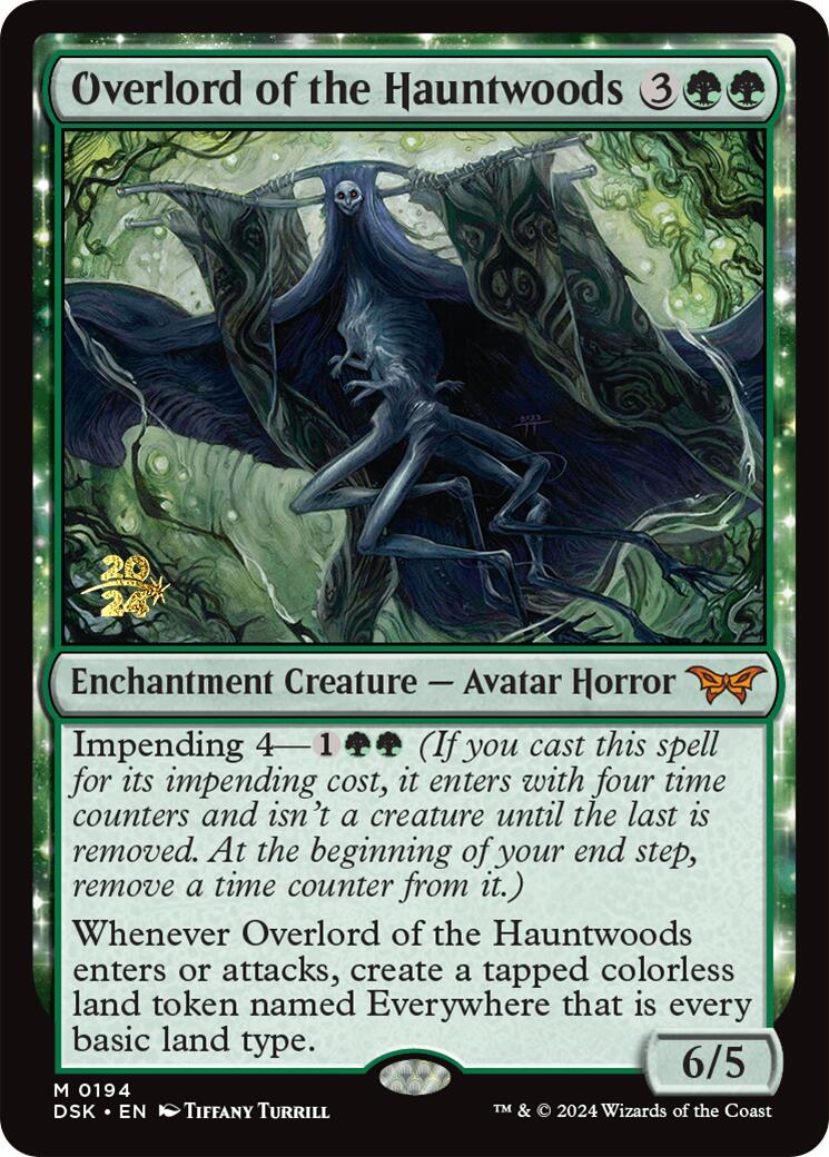 Overlord of the Hauntwoods [Duskmourn: House of Horror Prerelease Promos] | Exor Games Dartmouth