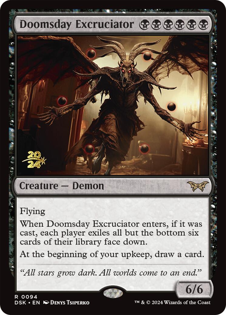 Doomsday Excruciator [Duskmourn: House of Horror Prerelease Promos] | Exor Games Dartmouth