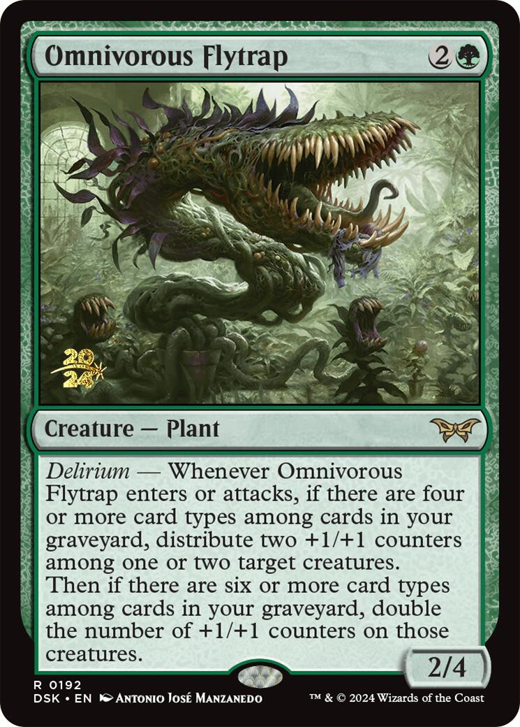 Omnivorous Flytrap [Duskmourn: House of Horror Prerelease Promos] | Exor Games Dartmouth